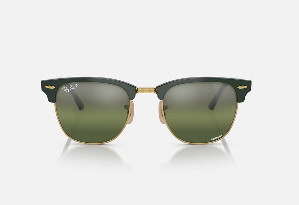 Ray-Ban Clubmaster RB3016 Or & Vert – Polarisées UV400