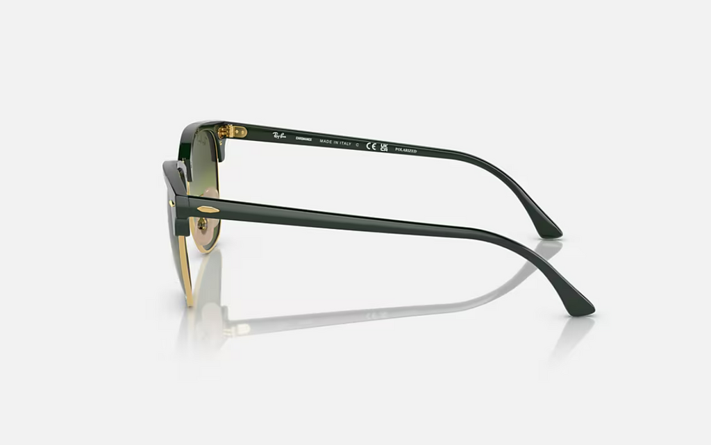 Ray-Ban Clubmaster RB3016 Or & Vert – Polarisées UV400