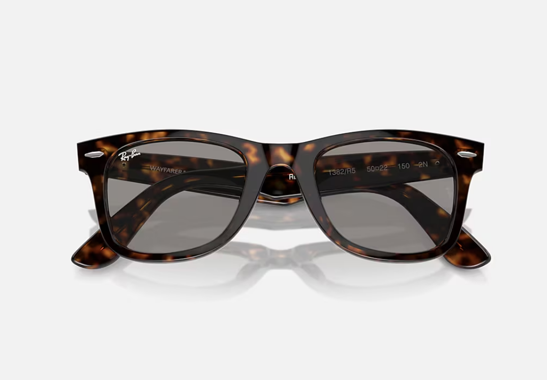 Ray-Ban Wayfarer Écaille – Lunettes de Soleil Classiques UV400