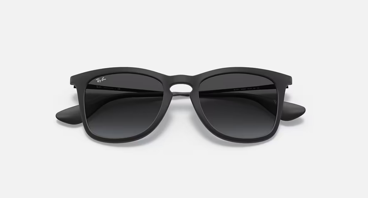 Ray-Ban Erika RB4171 Noir Dégradé – Lunettes de Soleil Fines & Élégantes UV400