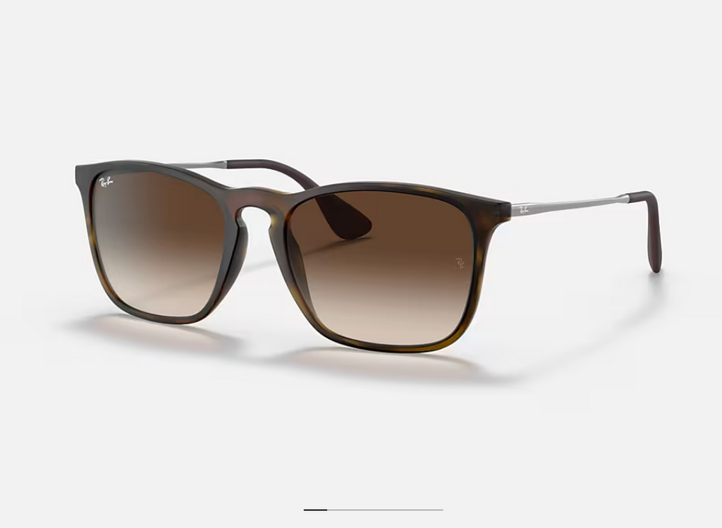 Ray-Ban Chris RB4187 Écaille – Verres Brun Dégradé UV400